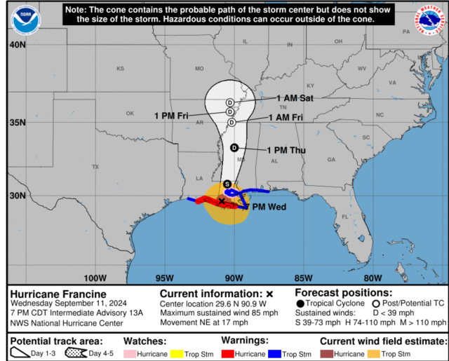 Farewell Francine: New homeland chairs learn the ropes with Cat 2 hurricane